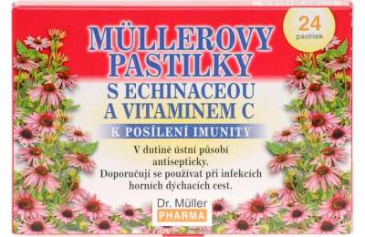 DR.MULLER PHARMA pastilky s echinaceou 24ks ZP
